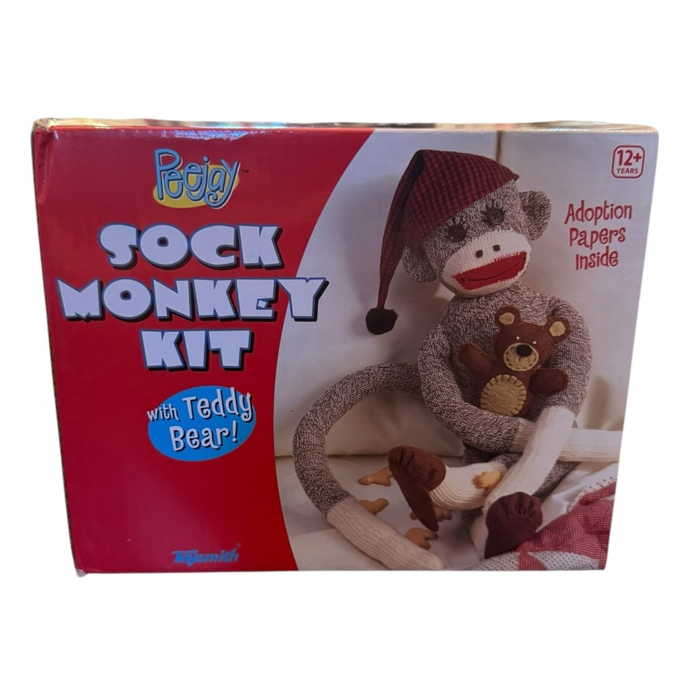 Make Your Own Sock Monkey Kit with Teddy Bear - Picture 3 of 4